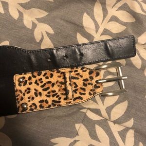Express leopard fashion belt